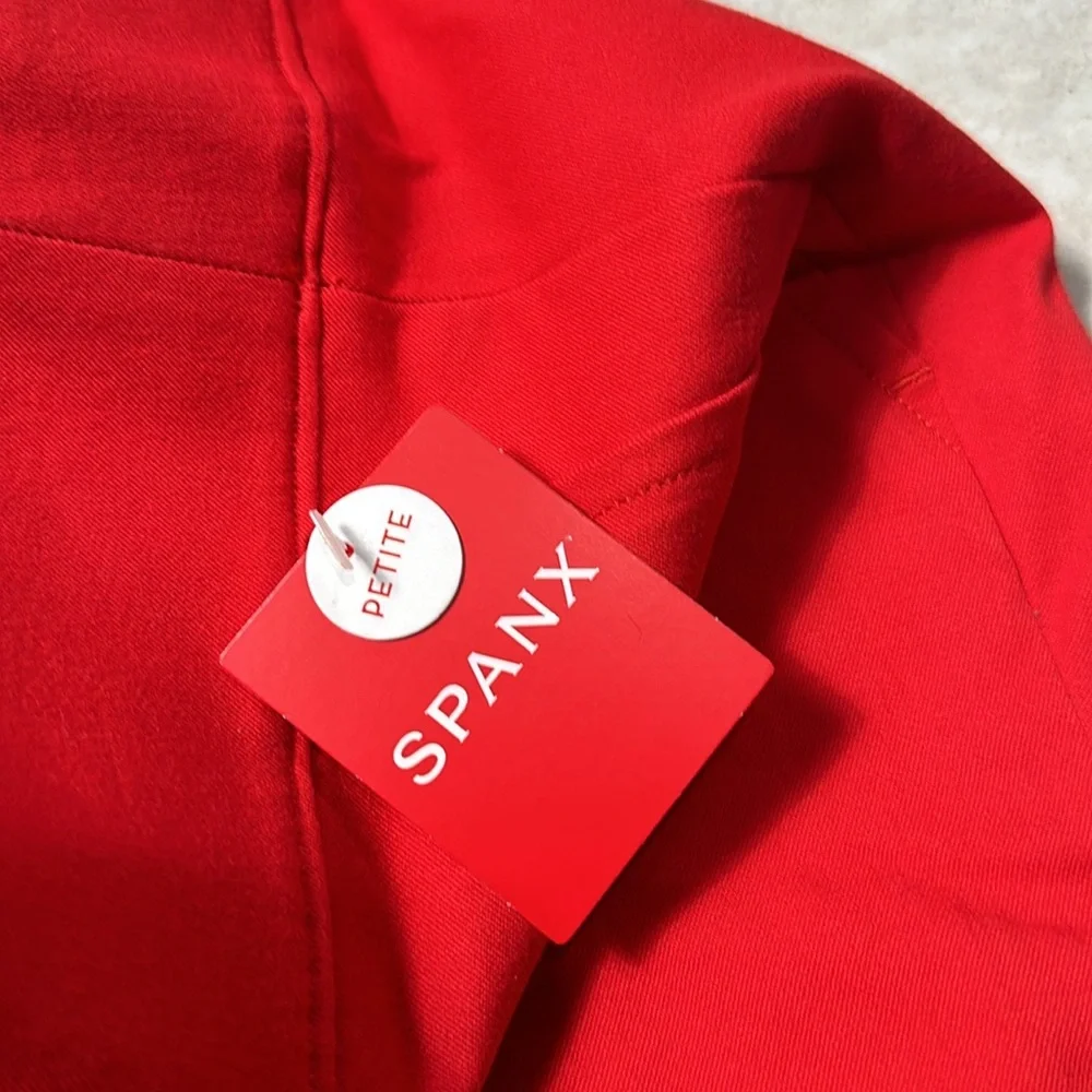 NWT SPANX On-the-Go Ankle Slim Straight Pant True‎ Red